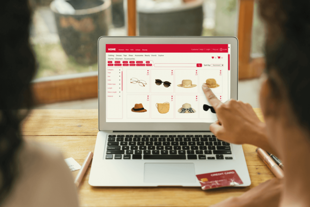 e commerce website ui design